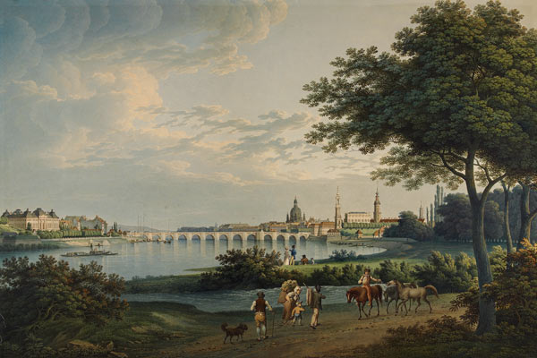 View of Dresden de Christian Gottlieb Hammer