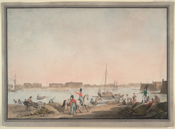 View of St. Petersburg from the Neva de Christian Gottlieb Hammer