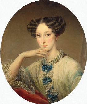 Portrait of Grand Duchess Maria Alexandrovna (1824-1880), future Empress of Russia