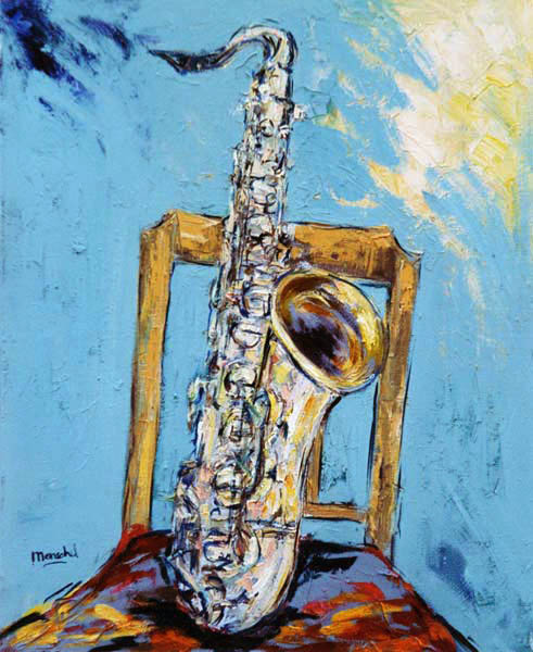 Saxophone with chair de Christoph Menschel