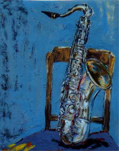 Saxophone with chair II de Christoph Menschel