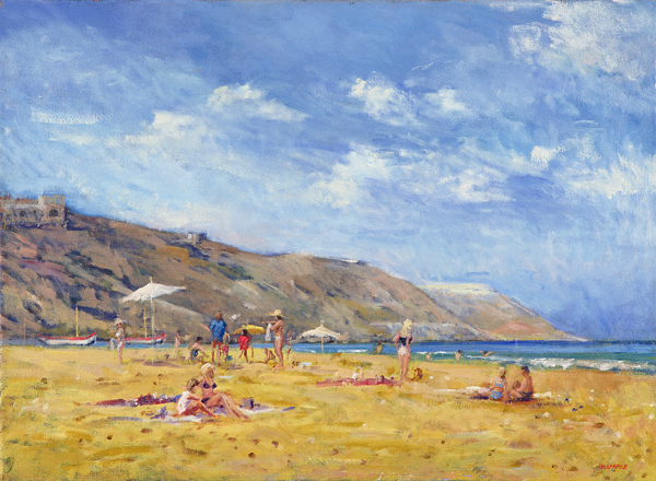 Bathers, Gozo (oil on canvas)  de Christopher  Glanville