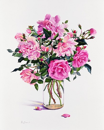 Roses in a Glass Jar (w/c on paper)  de Christopher  Ryland