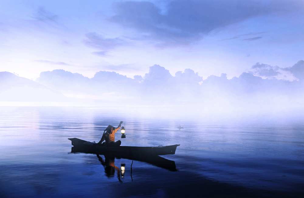 Lonely Fisherman de Cie Shin