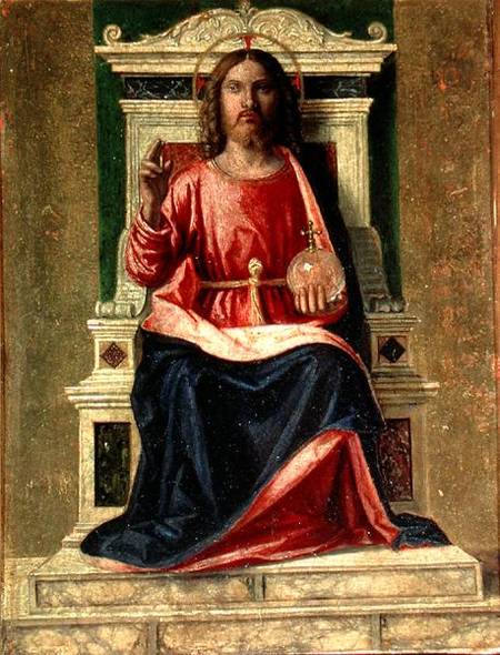 Christ Enthroned de Giovanni Battista Cima da Conegliano