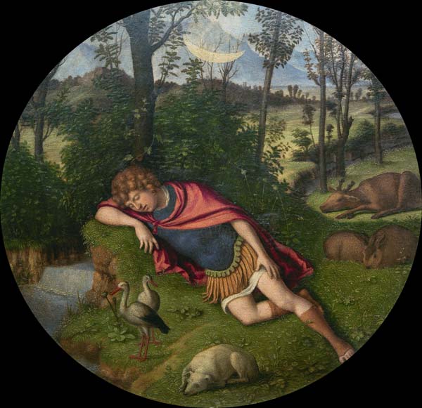 Sleeping Endymion de Giovanni Battista Cima da Conegliano