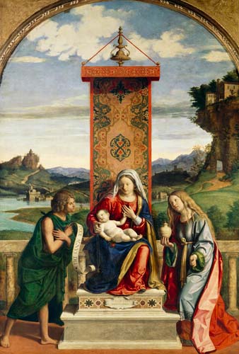 La Madonna con San Juan de Giovanni Battista Cima da Conegliano