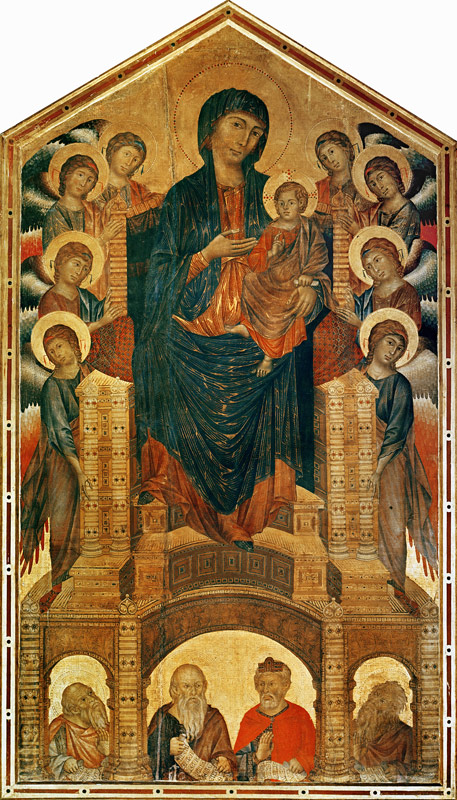 Madonna and Child Enthroned, c.1280-85 (see also 33478) de giovanni Cimabue