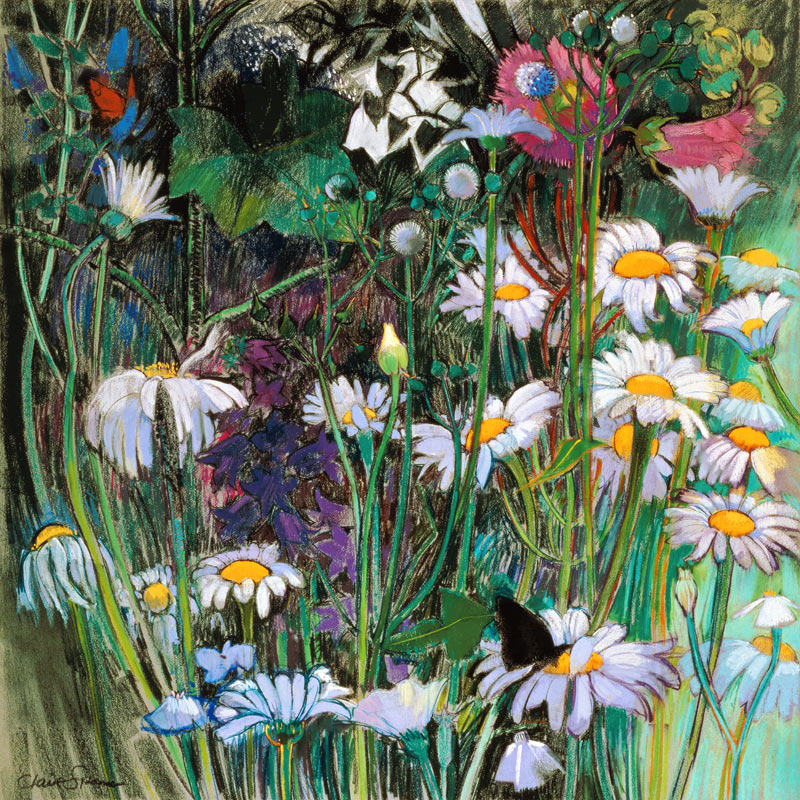 The White Garden (pastel on paper)  de Claire  Spencer
