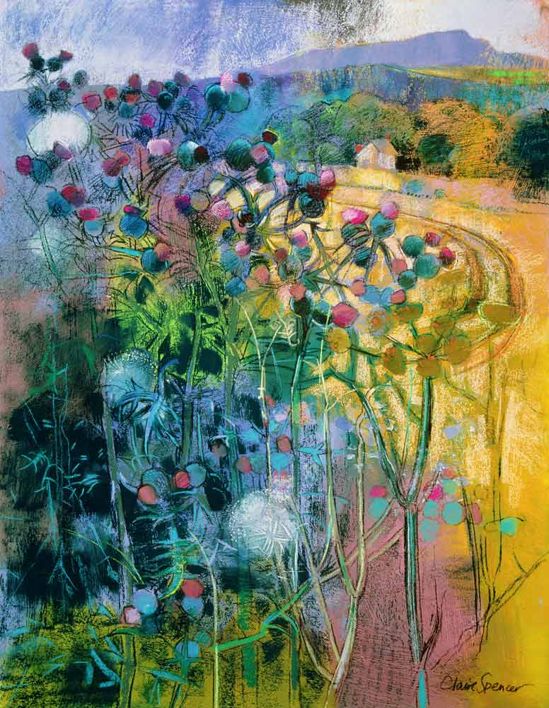 The Wild Beauty of Clee (pastel on paper)  de Claire  Spencer