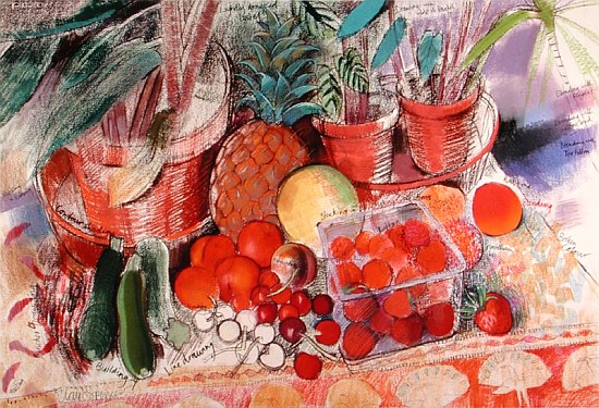 Summer Fruits (pastel on paper)  de Claire  Spencer