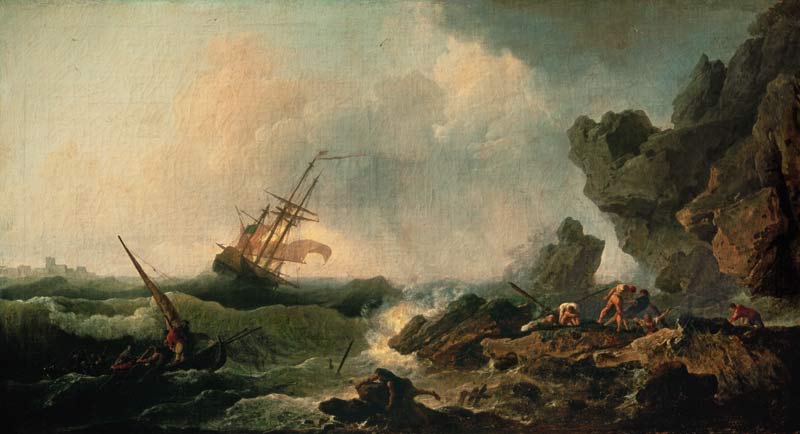 Storm at the Sea de Claude Joseph Vernet