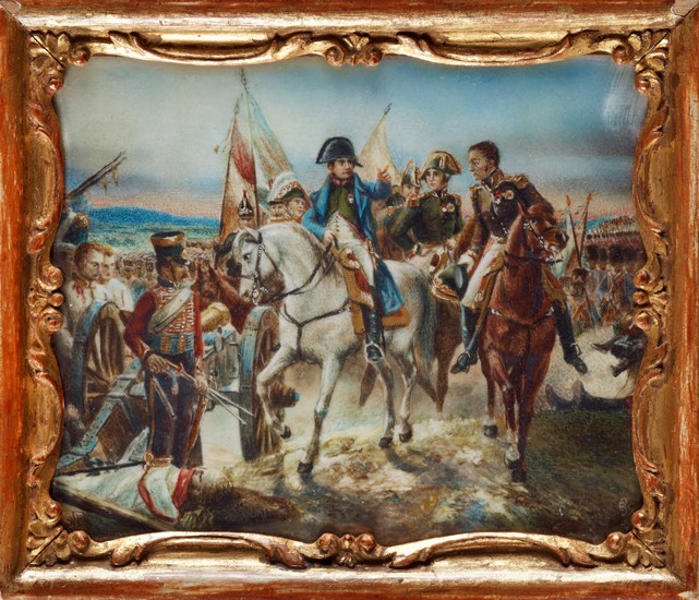 Napoleon at the Battle of Friedland de Claude Joseph Vernet
