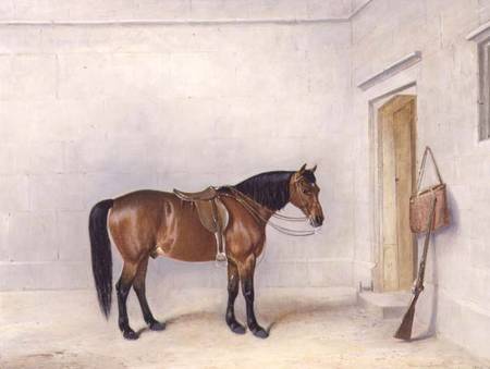 Saddled Bay Shooting Pony de Claude L. Ferneley