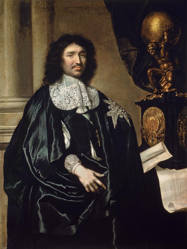 Portrait of Jean-Baptiste Colbert de Torcy (1619-83) de Claude Lefebvre