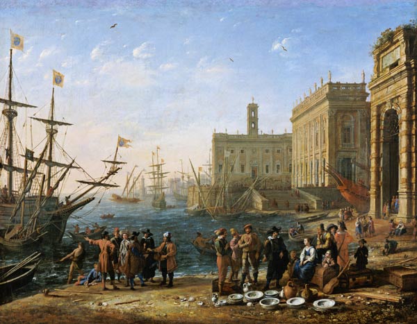 Harbour Scene de Claude Lorrain
