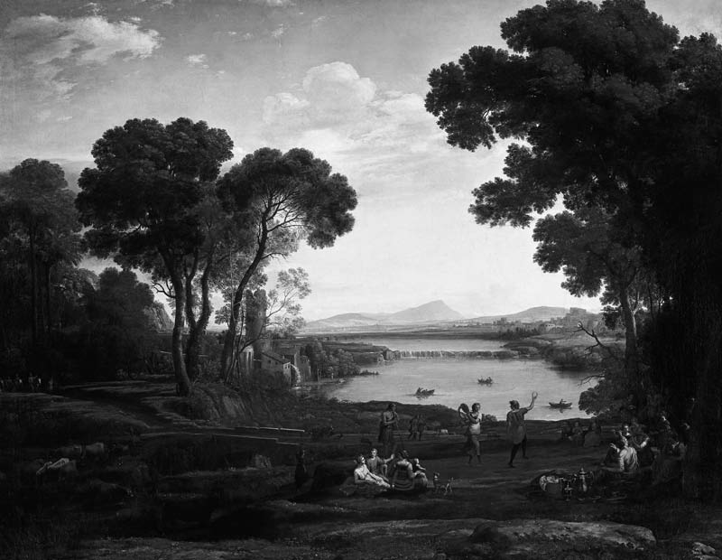 Landscape with water mill de Claude Lorrain