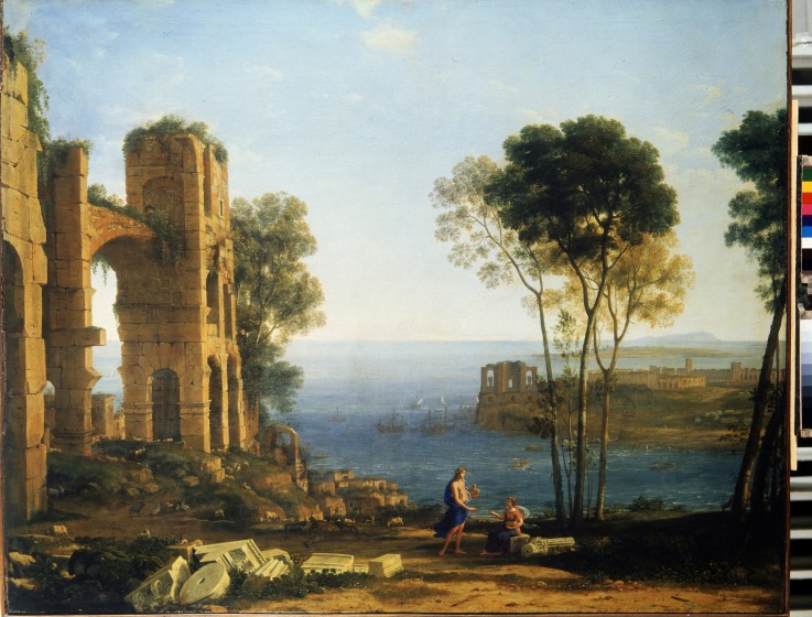 Coast View with Apollo and the Cumaean Sibyl de Claude Lorrain