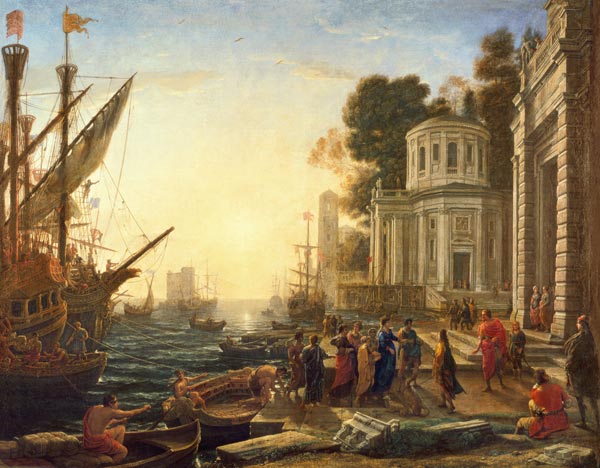 Cleopatra Disembarking at Tarsus de Claude Lorrain