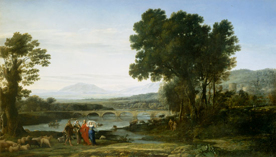 Landscape with Jacob and Laban and Laban's Daughters de Claude Lorrain