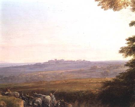 Landscape with Cowherds (detail) de Claude Lorrain
