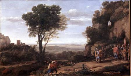 Landscape with David at the Cave of Abdullam de Claude Lorrain