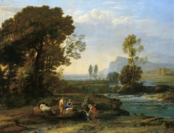 Landscape with the flight to Egypt de Claude Lorrain