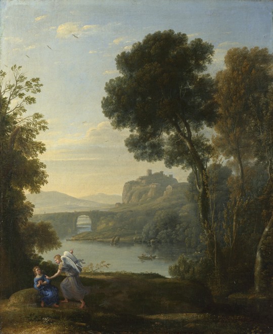 Landscape with Hagar and the Angel de Claude Lorrain