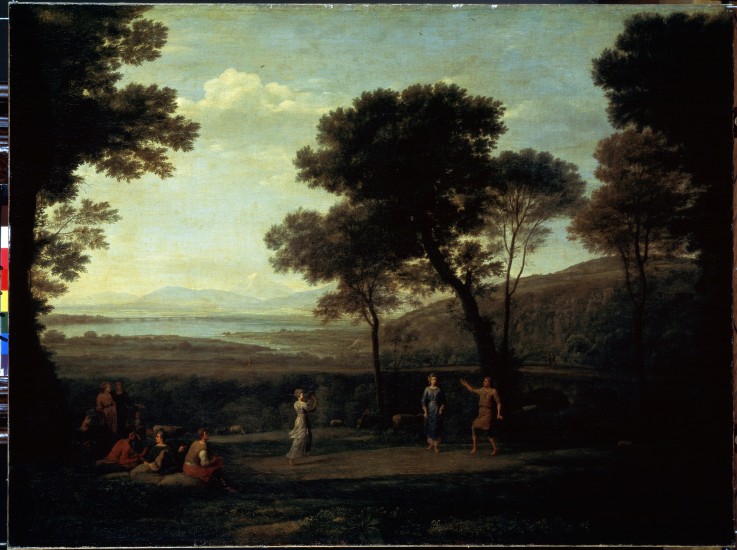 Landscape with Dancing Figures de Claude Lorrain