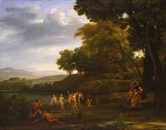 Landscape with Dancing Satyrs and Nymphs de Claude Lorrain