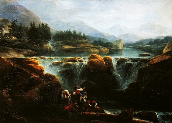 Swiss landscape, c.1790-94 de Claude Louis Chatelet