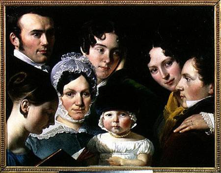 The Dubufe Family in 1820 de Claude-Marie Dubufe