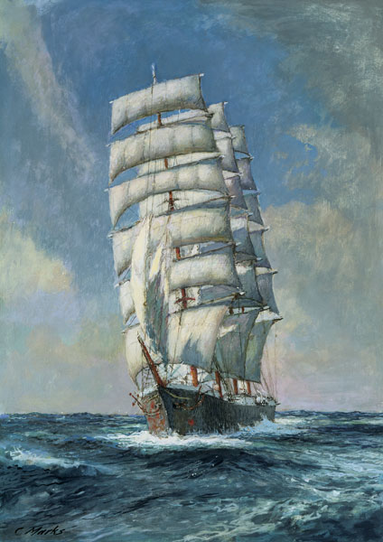 Unnamed clipper ship de Claude Marks