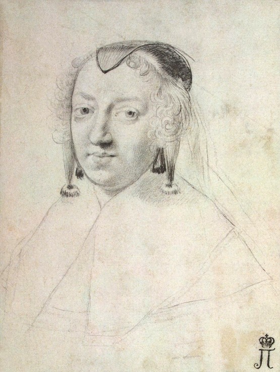 Portrait of Anne of Austria (1601-1666) de Claude Mellan