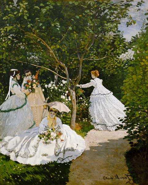 Ladies in the garden in Ville this ' Avray. de Claude Monet