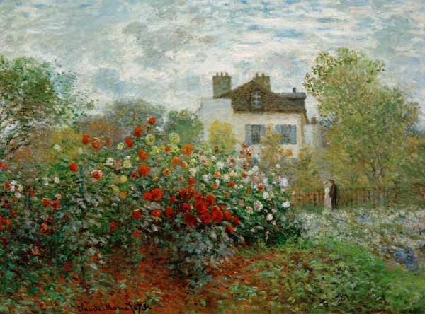 Monets Garten in Argenteuil de Claude Monet