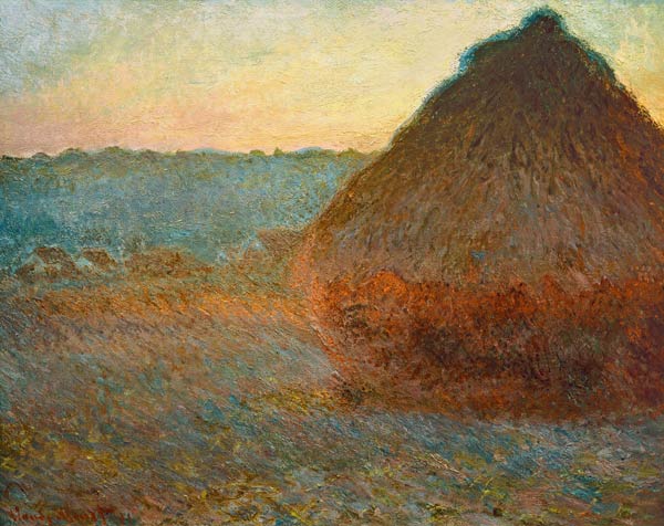 Haystack, Sunset de Claude Monet