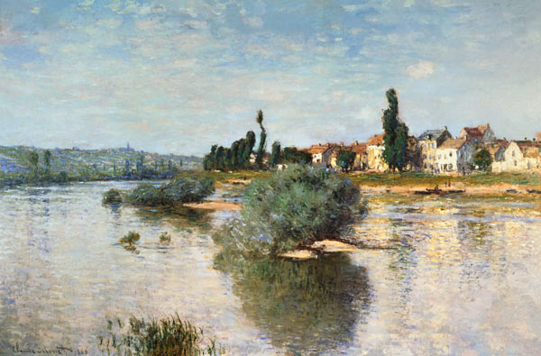 The Seine at Lavacourt de Claude Monet