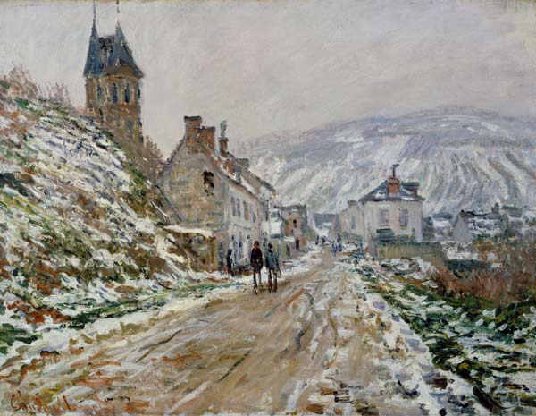 C.Monet, Straßen nach Vetheuil im Winter de Claude Monet