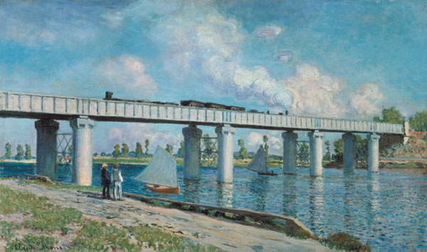 The railway bridge of Argenteuil de Claude Monet