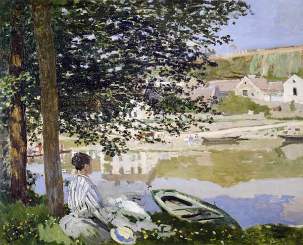 Am Ufer der Seine bei Bennecourt de Claude Monet