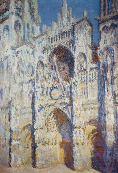 Rouen Cathedral in Full Sunlight: Harmony in Blue and Gold de Claude Monet