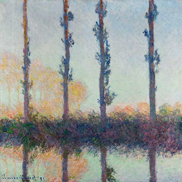 Les quatres arbres de Claude Monet