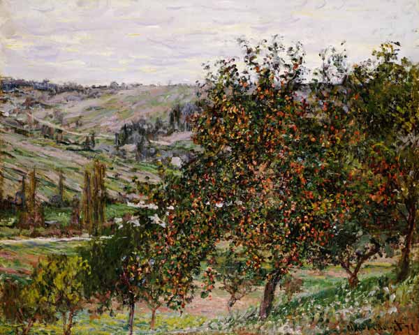 Apple trees at Vetheuil de Claude Monet