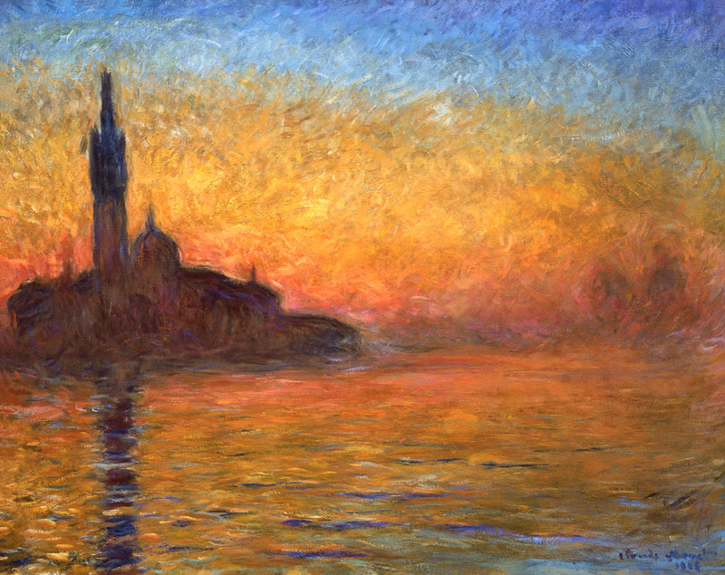 San Giorgio Maggiore en el crepúsculo de Claude Monet