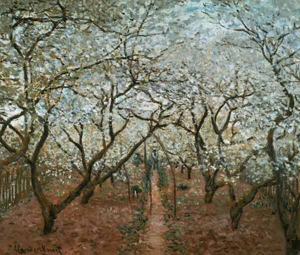 Monet / Blossoming Orchard / 1879 de Claude Monet