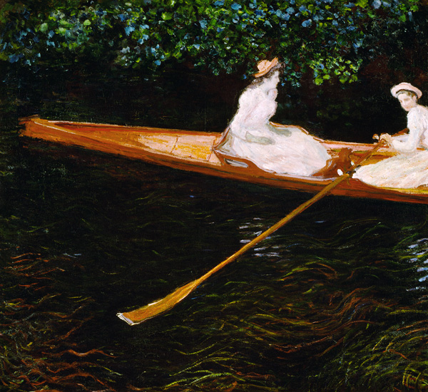 Boating on the river Epte, c.1889-1890 de Claude Monet