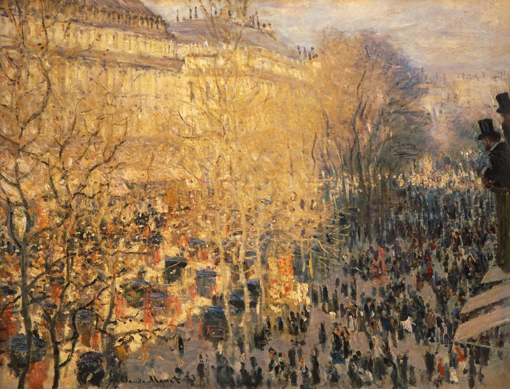 Boulevard des Capucines in Paris de Claude Monet
