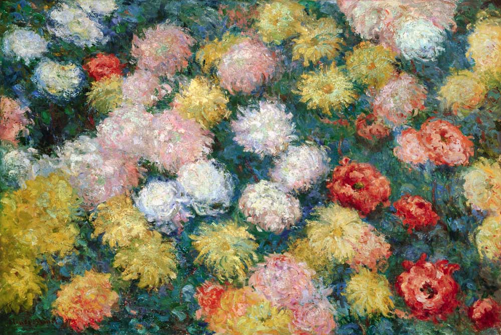 Crisantemos de Claude Monet