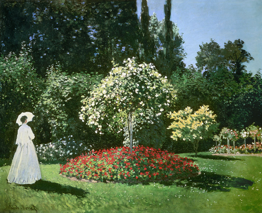 Dama en el Jardín de Claude Monet